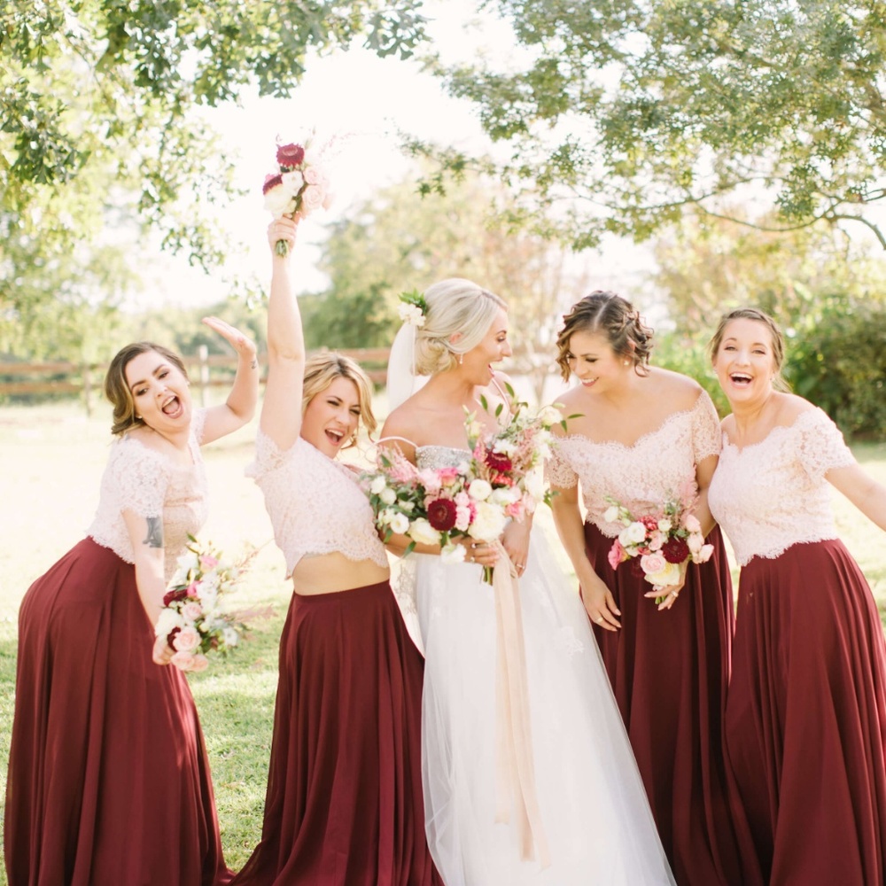 Merlot Chiffon Maxi Skirt by Love Tanya